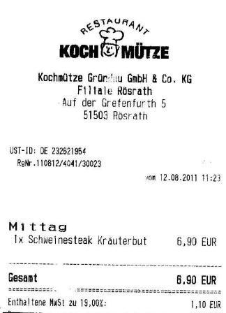 eemv Hffner Kochmtze Restaurant